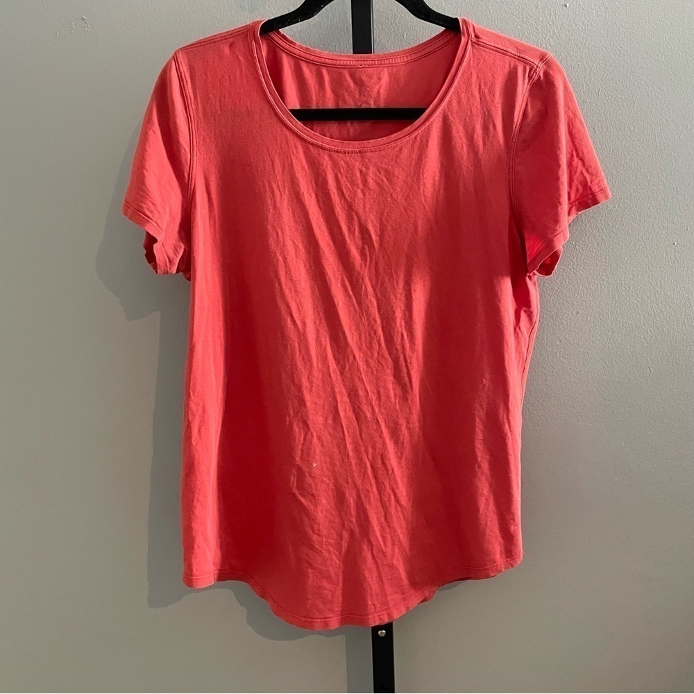 Lululemon Orange Athleisure T-Shirt Size 6
